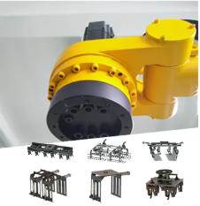 Customized palletizing robot gripper fixture