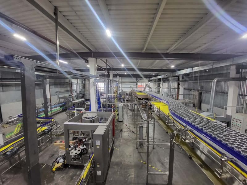 Russia 9,000 Cans/Hour Beverage Production Project 5 Beverage production equipment for Russian project