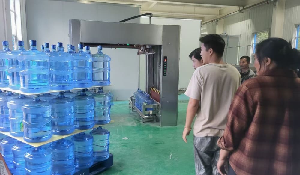 5 gallon water rinsing filling and capping machine