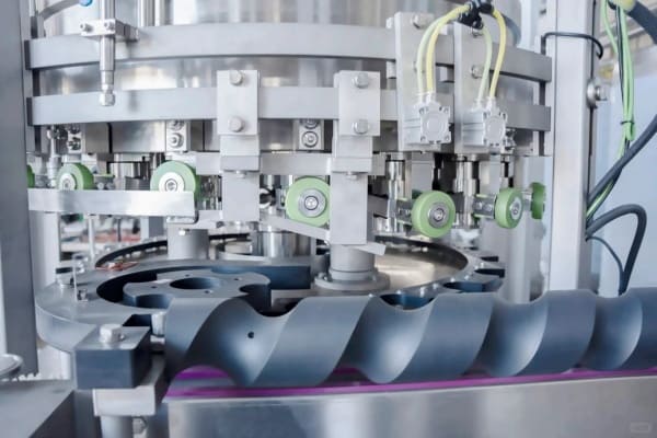 Glass bottle filling valve