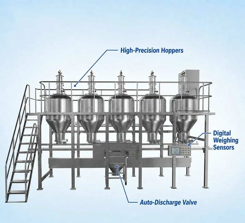 Liquid Fertilizer Production Line: Equipment and Process Guide 1 Raw material dissolving system for liquid fertilizer production