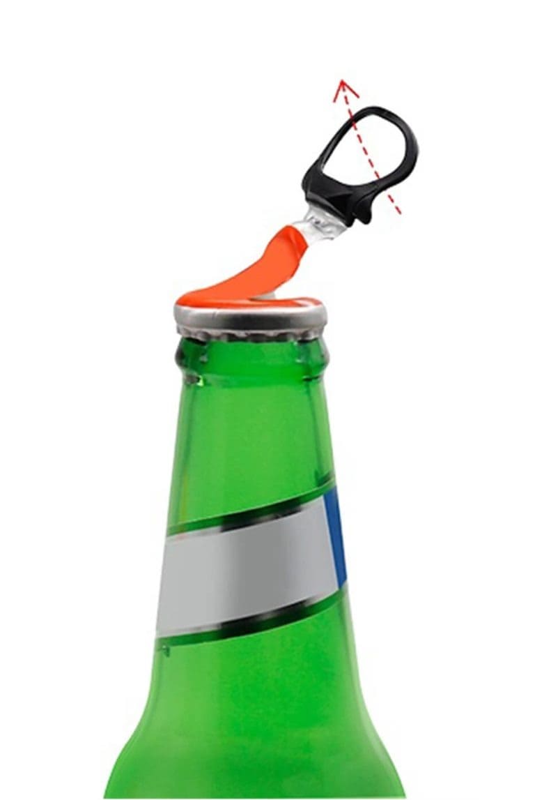 Pull Ring Cap Glass Beer Bottle